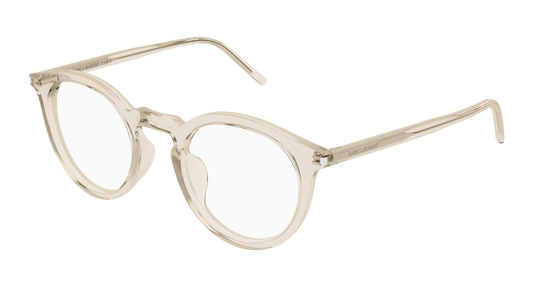 Beige Eyeglasses Saint Laurent 889652556260