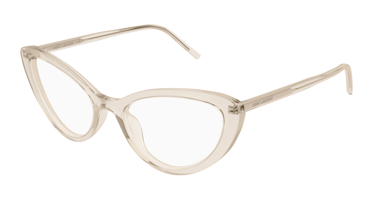 Beige Eyeglasses Saint Laurent 889652555768