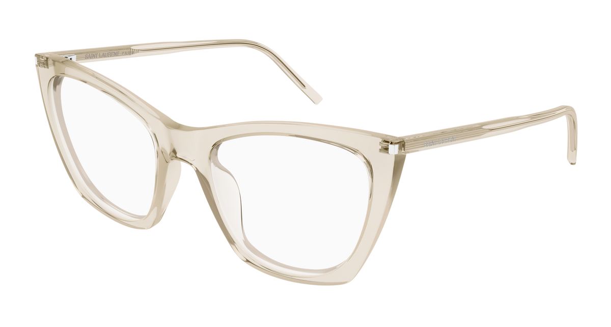 Beige Eyeglasses Saint Laurent 889652561295