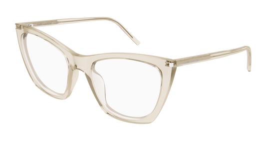 Beige Eyeglasses Saint Laurent 889652561295