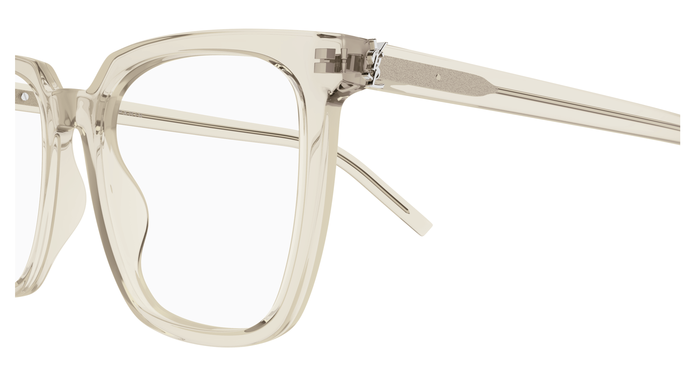 Beige Eyeglasses Saint Laurent 889652556345