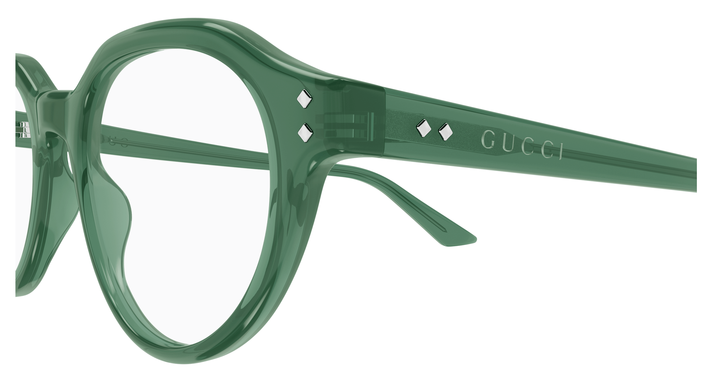 Green Eyeglasses Gucci 889652529042