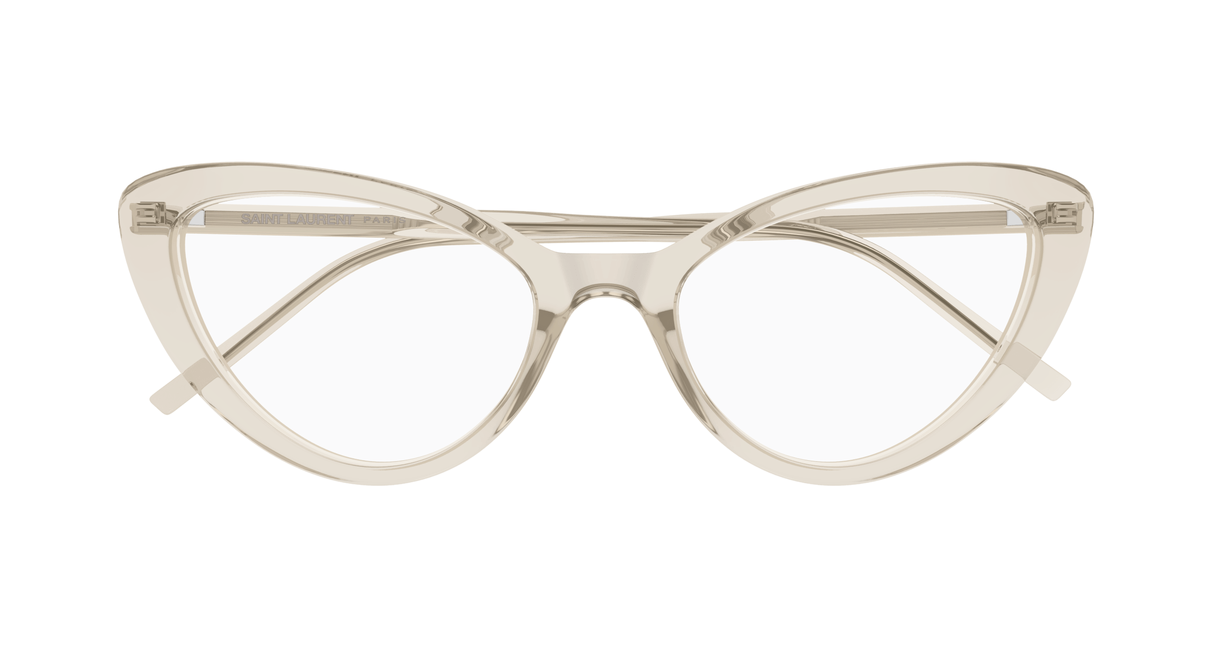 Beige Eyeglasses Saint Laurent 889652555768