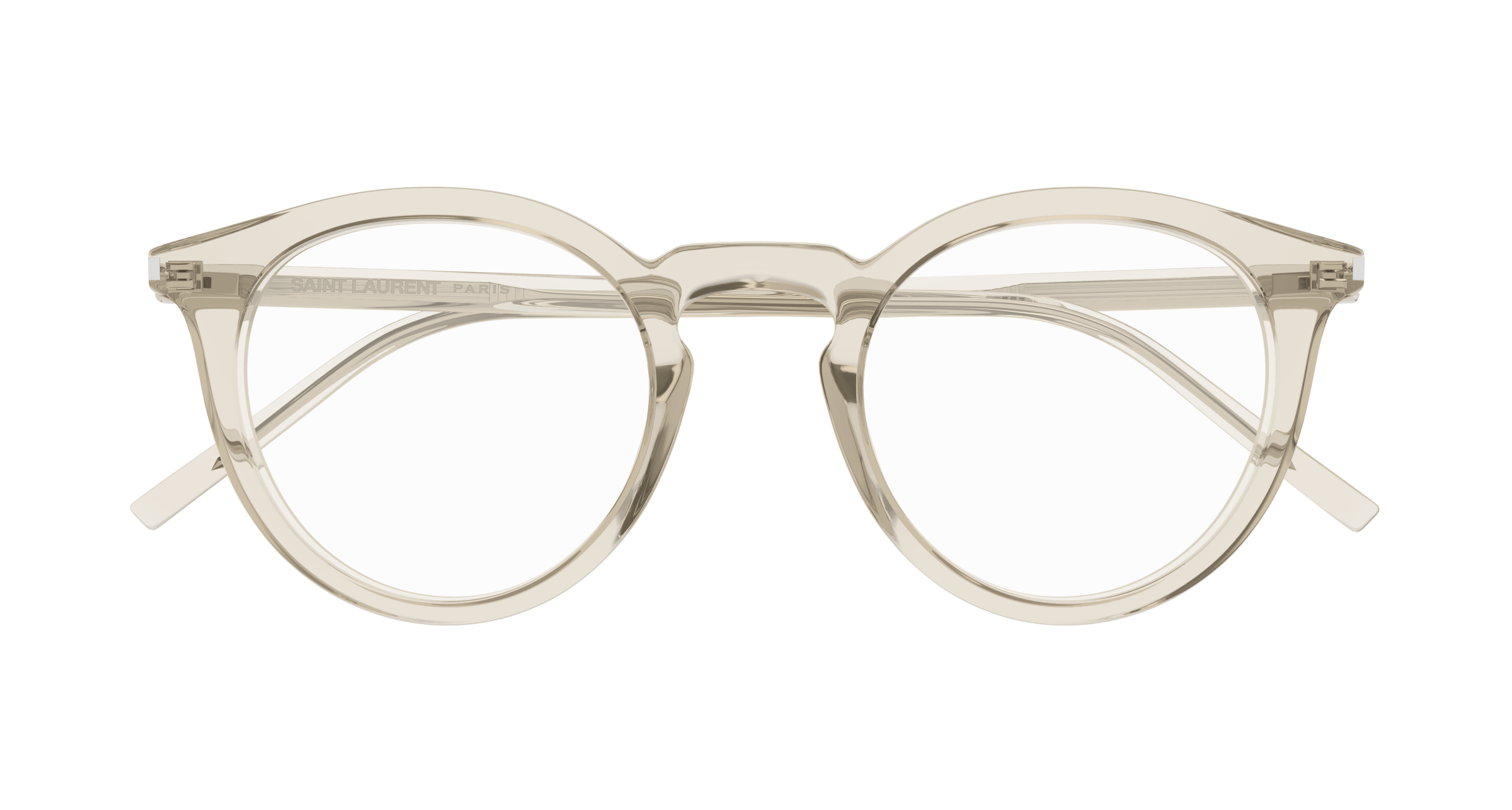 Beige Eyeglasses Saint Laurent 889652556260