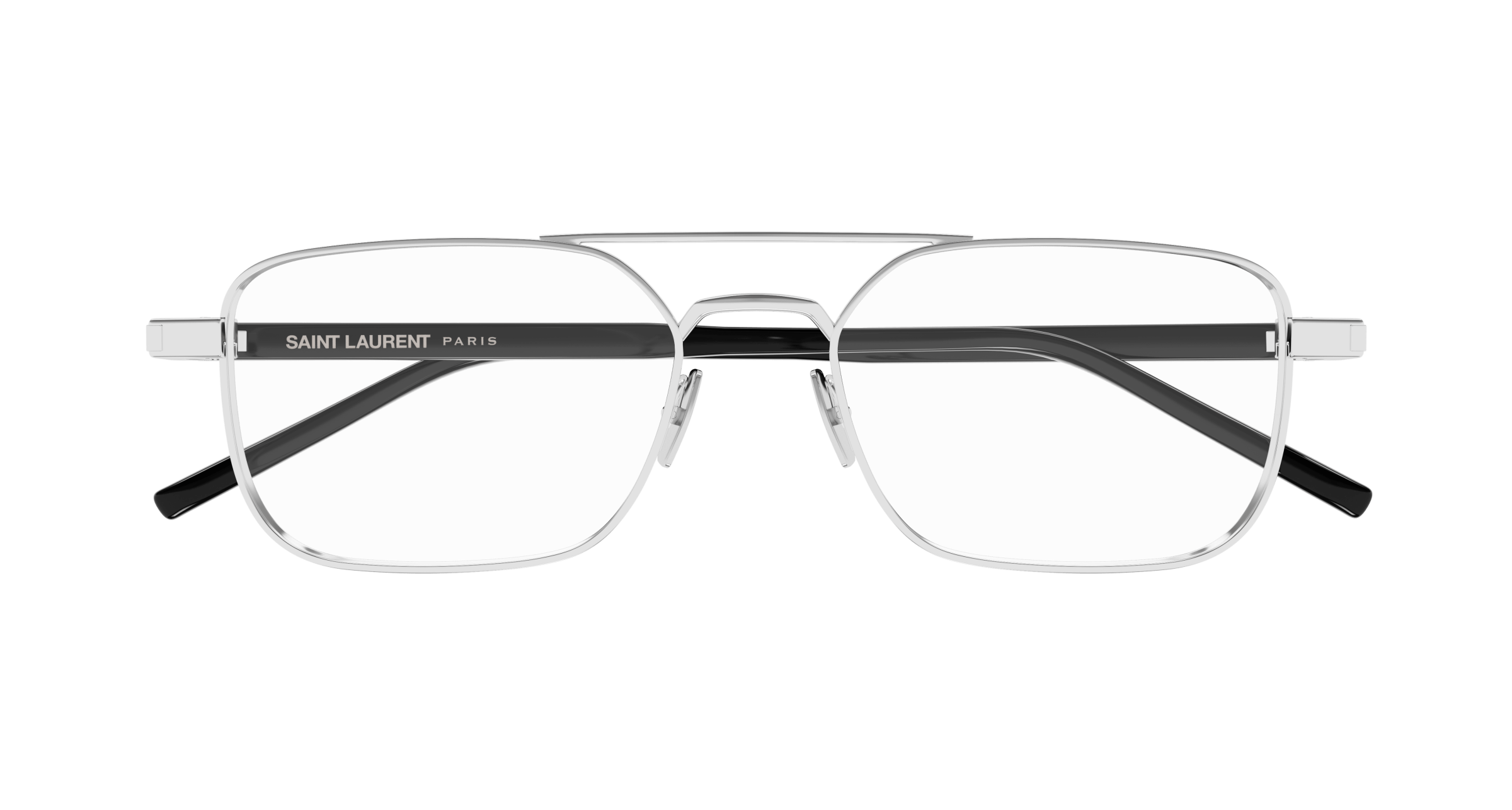 Silver Eyeglasses Saint Laurent 889652555812