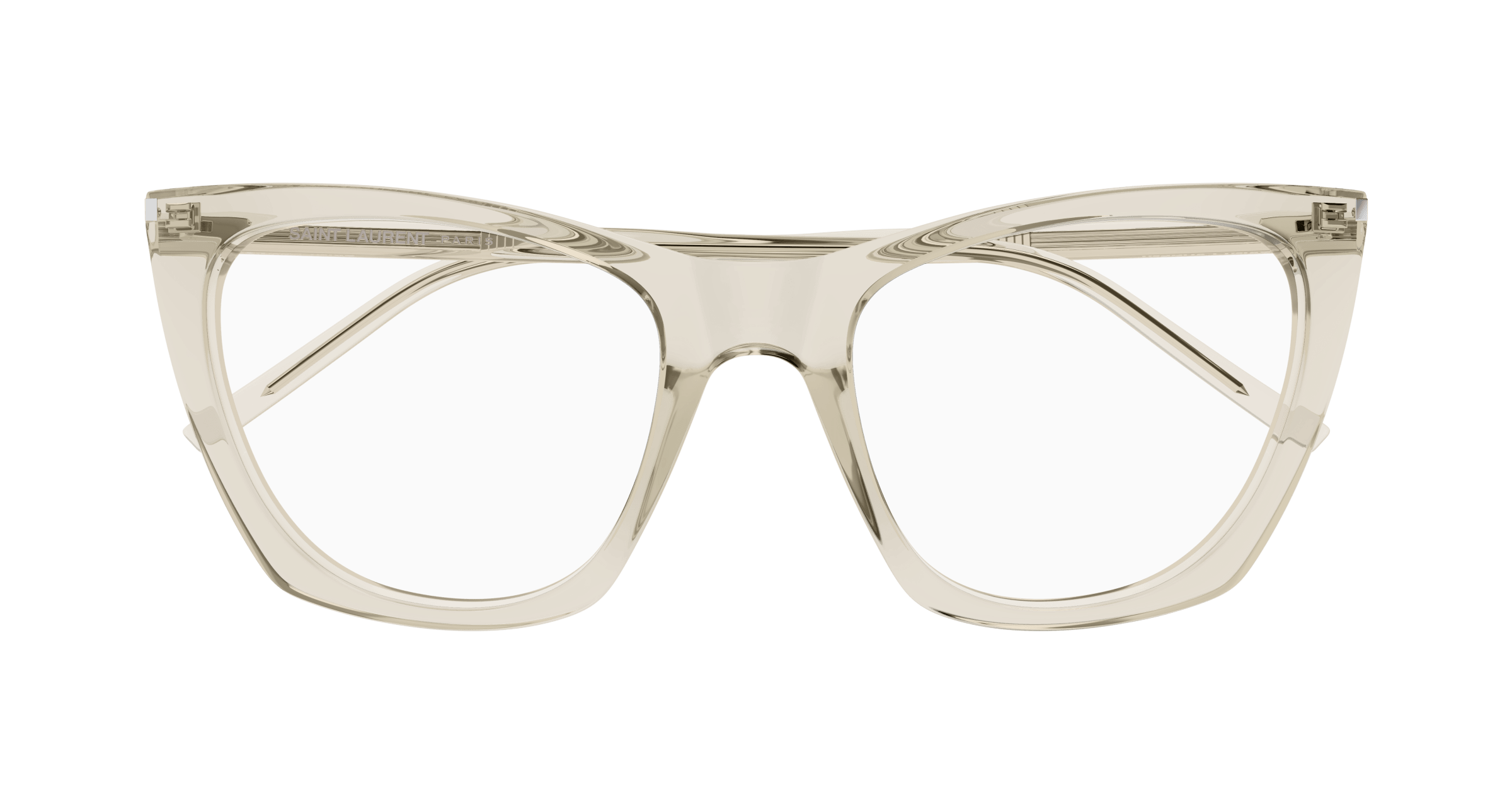 Beige Eyeglasses Saint Laurent 889652561295