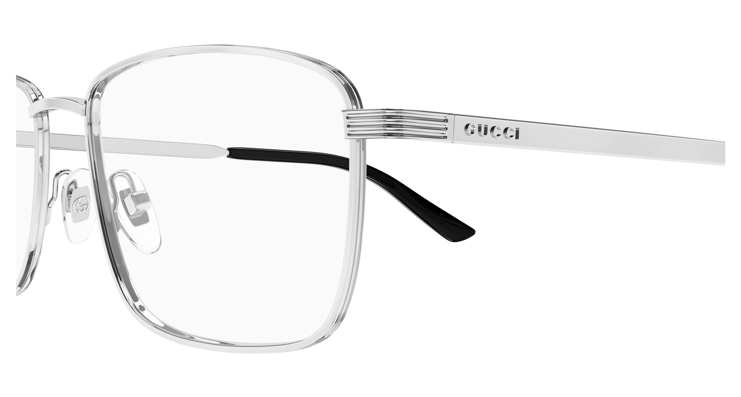 Silver Eyeglasses Gucci 889652530185