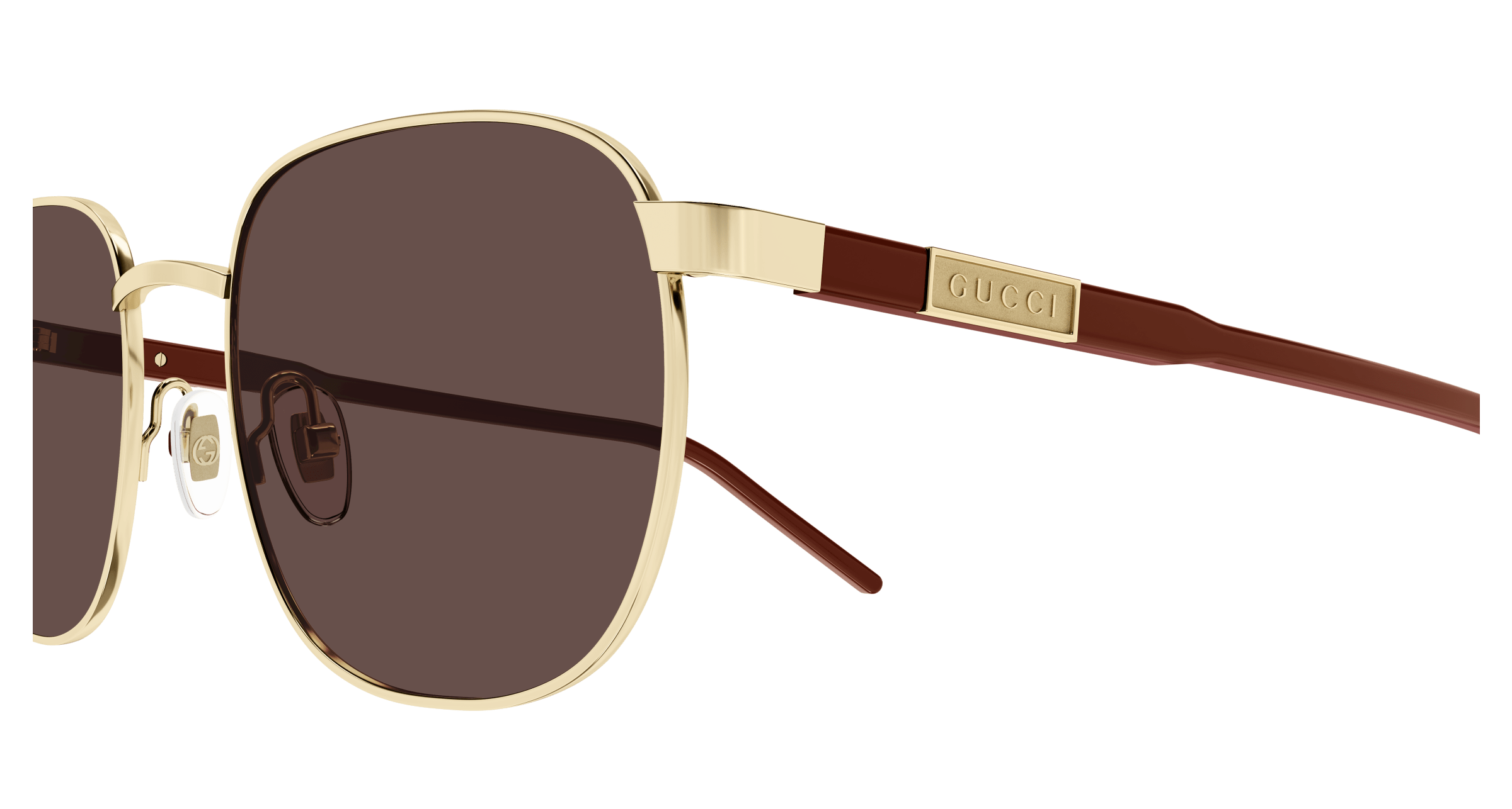 Gold Sunglasses Gucci 889652528014