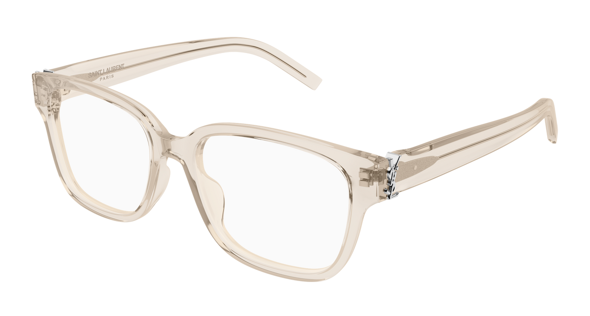 Beige Eyeglasses Saint Laurent 889652556543