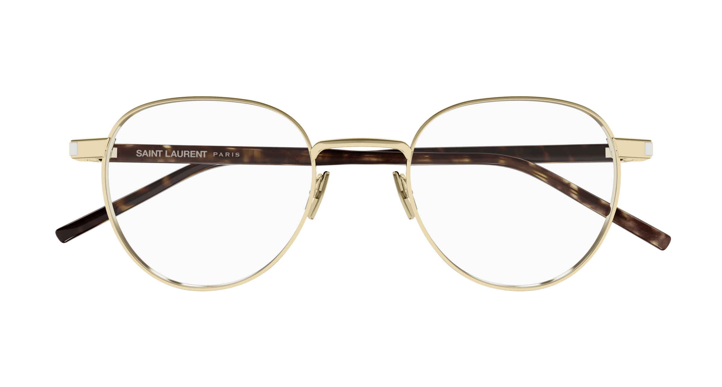 Gold Eyeglasses Saint Laurent 889652555850