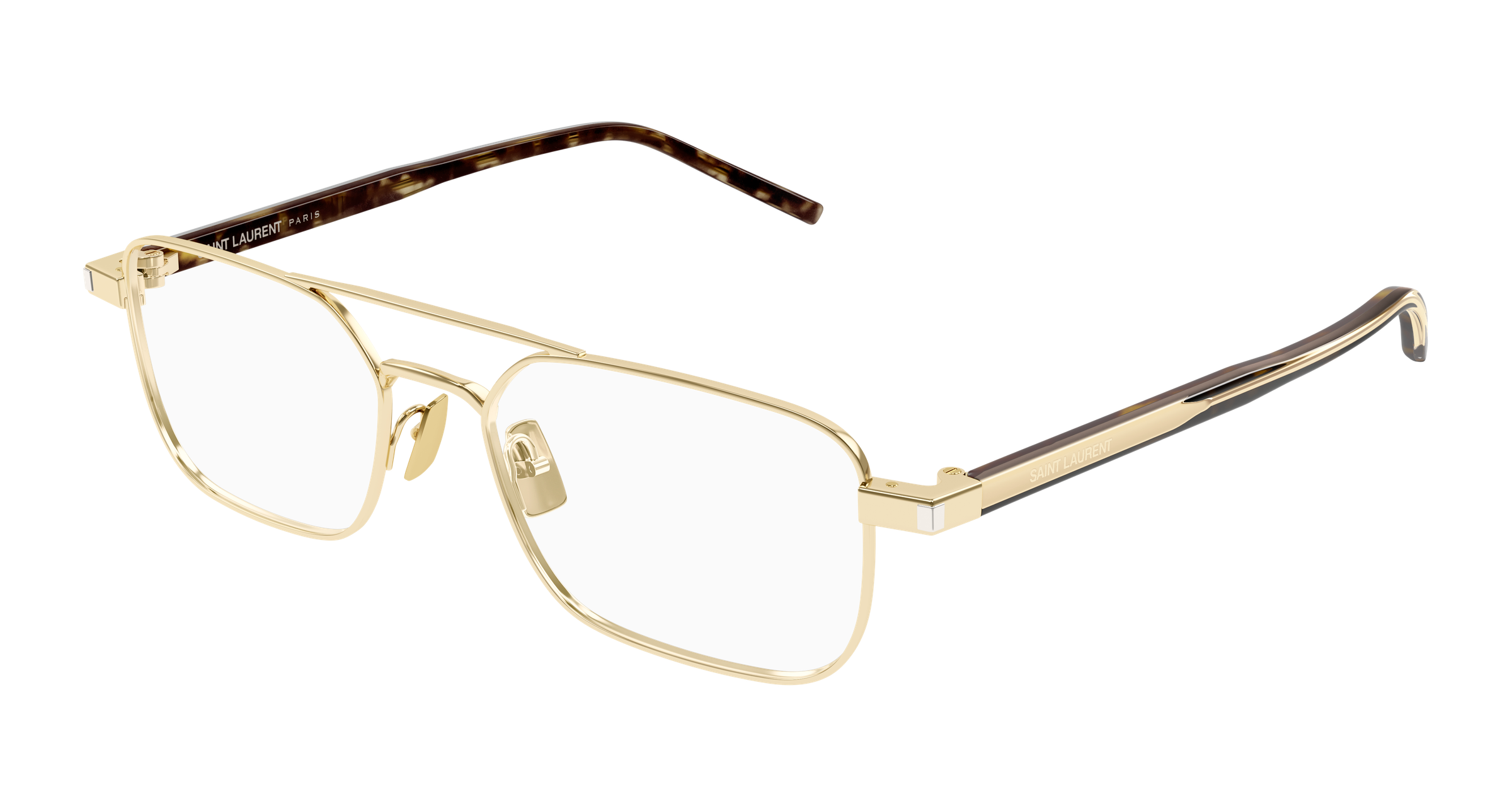 Gold Eyeglasses Saint Laurent 889652555829