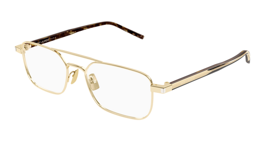 Gold Eyeglasses Saint Laurent 889652555829