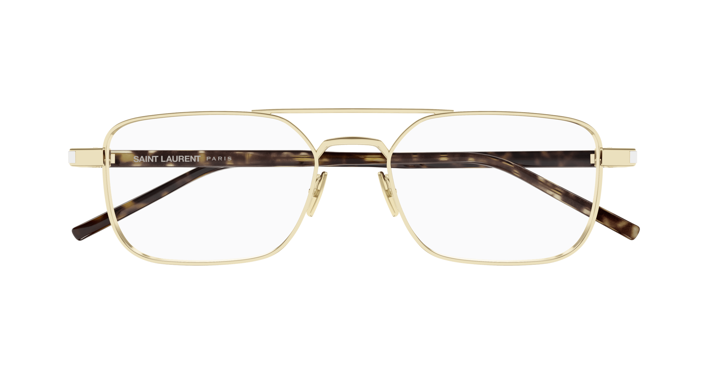 Gold Eyeglasses Saint Laurent 889652555829