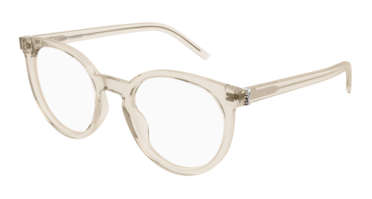 Beige Eyeglasses Saint Laurent 889652556222