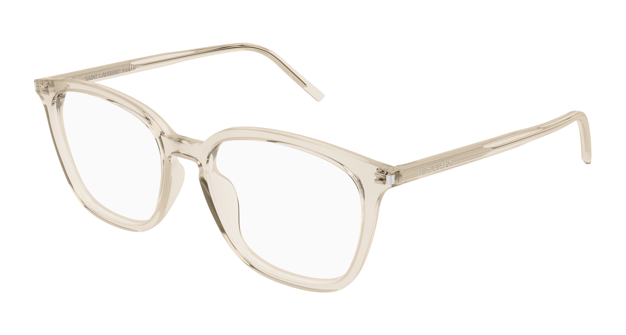 Beige Eyeglasses Saint Laurent 889652557168