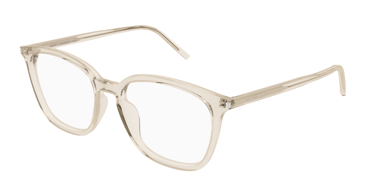 Beige Eyeglasses Saint Laurent 889652557168