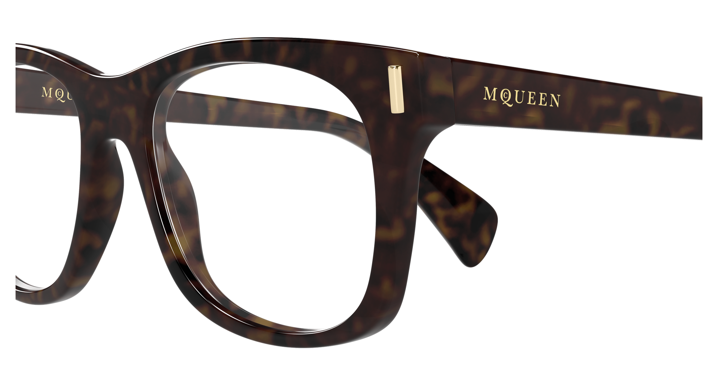 Alexander McQueen AM0551O Havana 889652641126