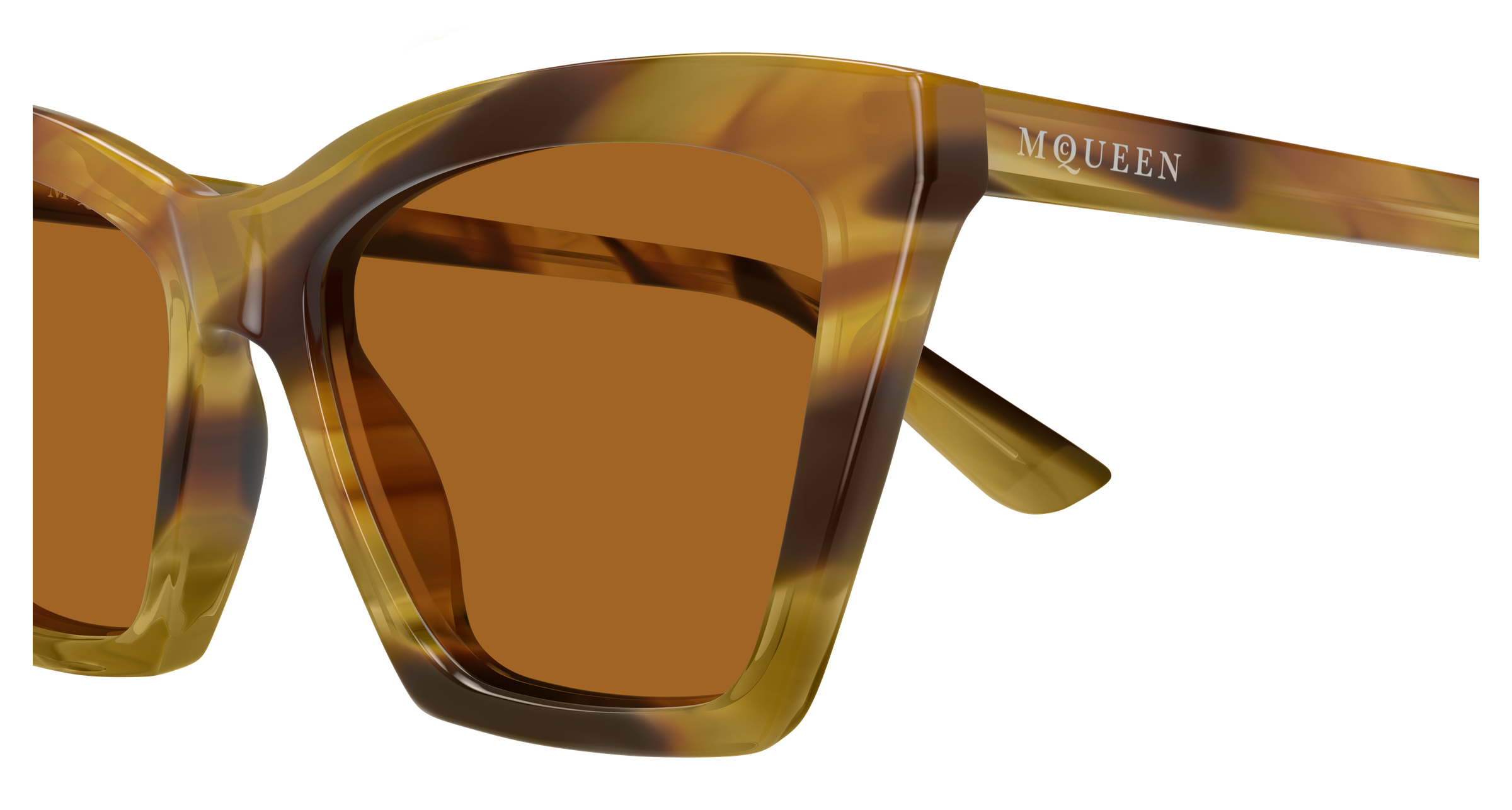 Alexander McQueen AM0536S Havana 006 889652640921