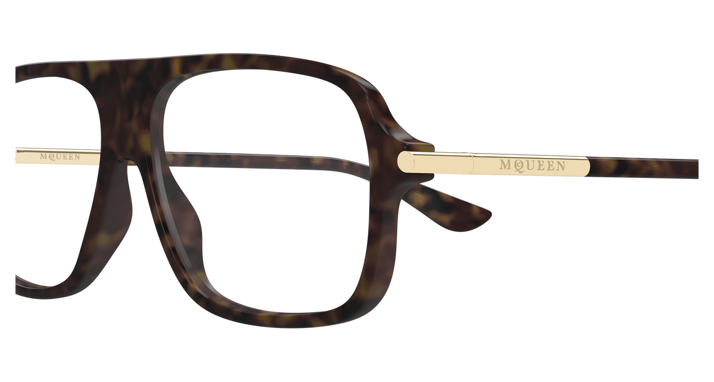 Alexander McQueen AM0555O Havana 889652641348
