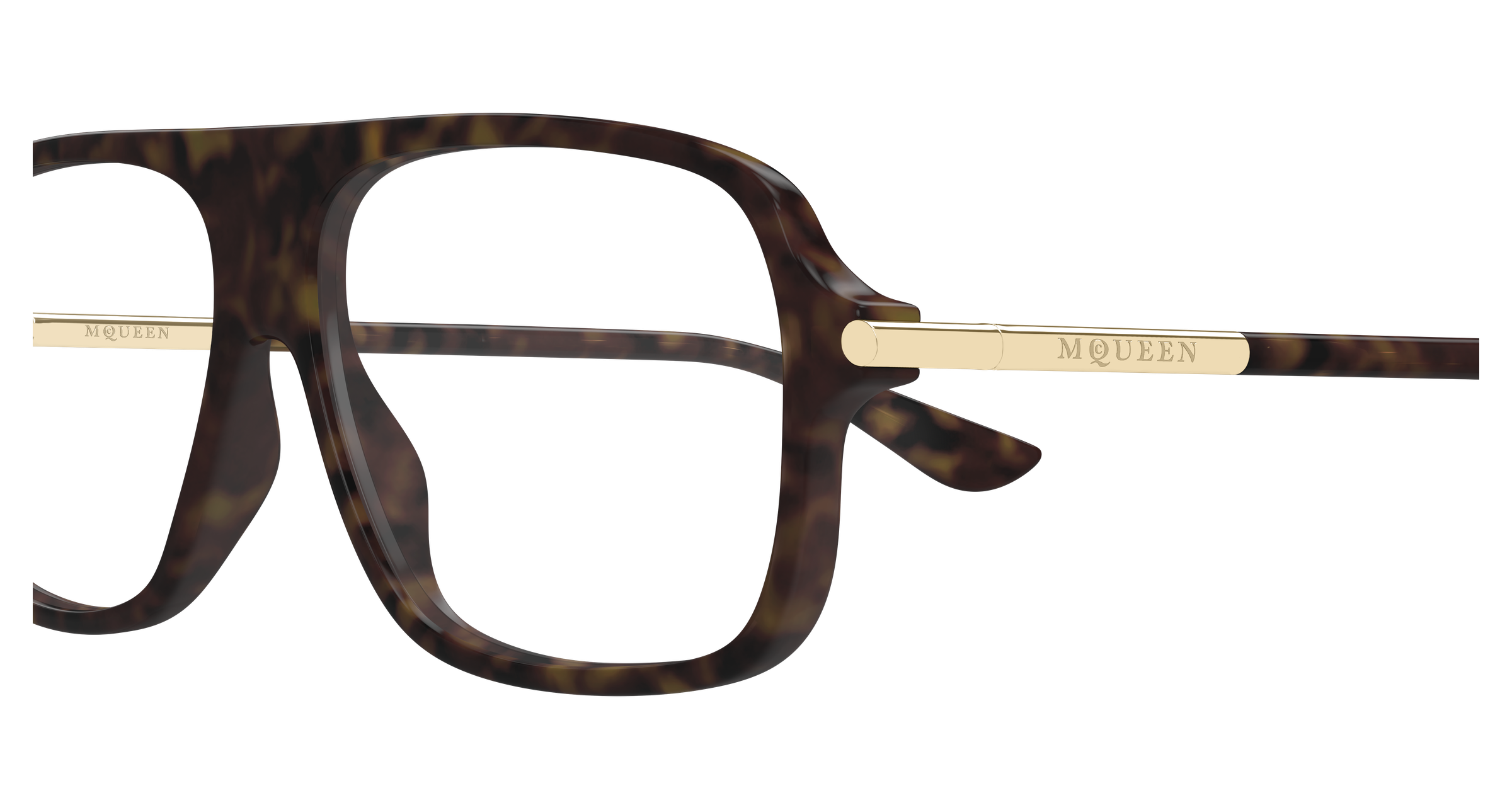 Alexander McQueen AM0555O Havana 889652641348