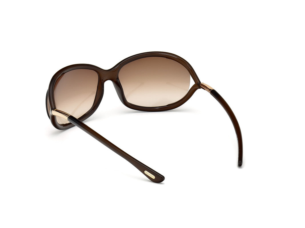 Shiny Light Brown Female Sunglasses Tom Ford 664689371105