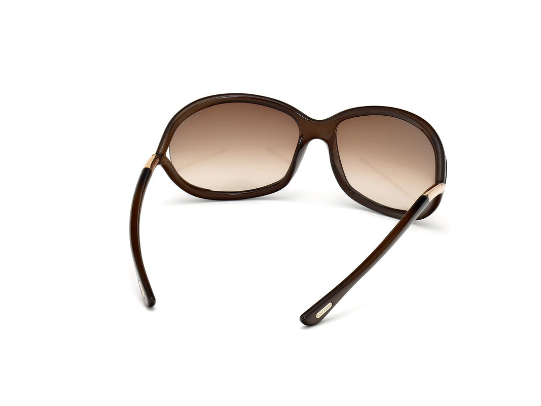 Shiny Light Brown Female Sunglasses Tom Ford 664689371105