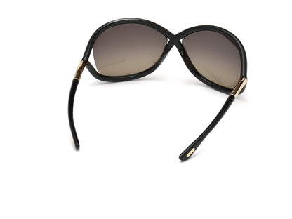 Shiny Black Female Sunglasses Tom Ford 664689583669