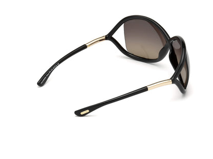 Shiny Black Female Sunglasses Tom Ford 664689583669