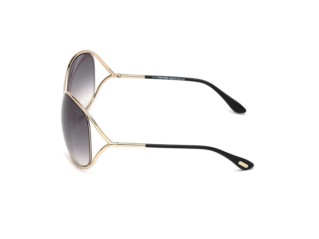 Shiny Rose Gold Female Sunglasses Tom Ford 664689657537