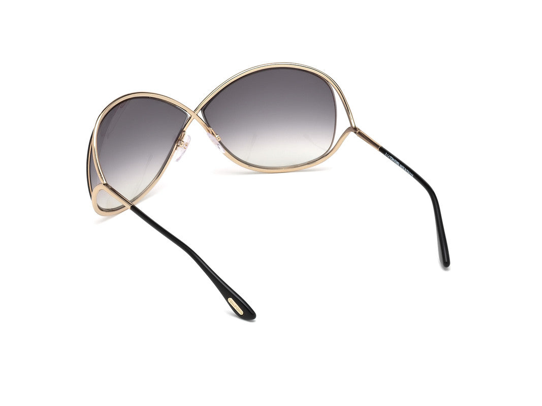 Shiny Rose Gold Female Sunglasses Tom Ford 664689657537