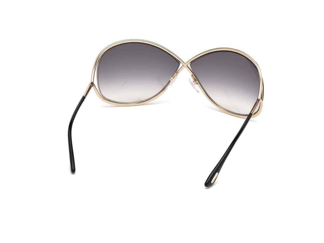 Shiny Rose Gold Female Sunglasses Tom Ford 664689657537