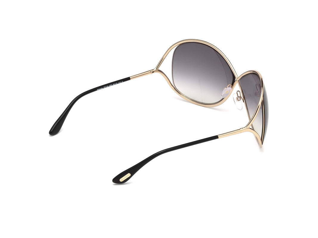 Shiny Rose Gold Female Sunglasses Tom Ford 664689657537