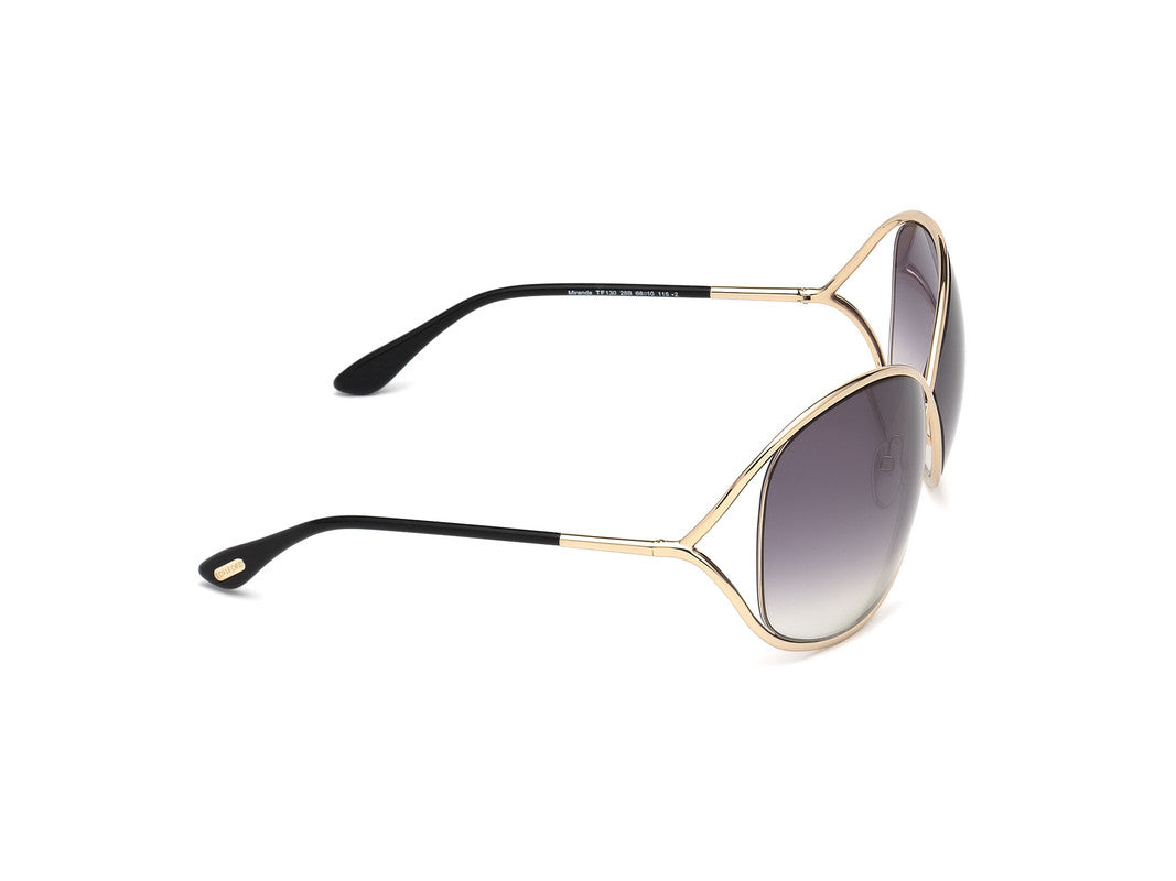 Shiny Rose Gold Female Sunglasses Tom Ford 664689657537