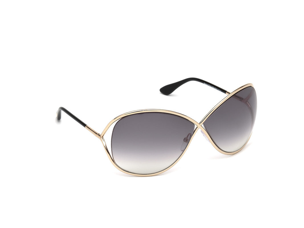 Shiny Rose Gold Female Sunglasses Tom Ford 664689657537