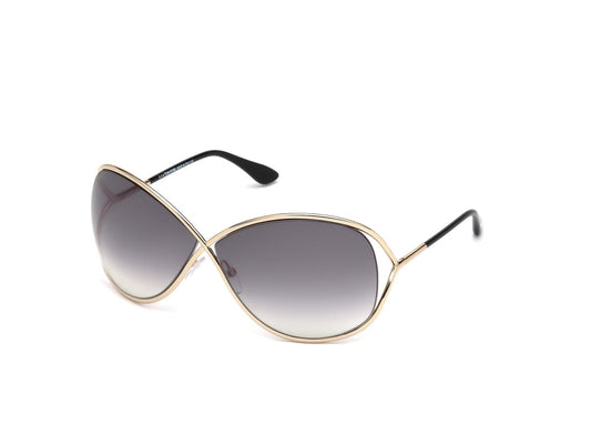 Tom Ford FT0130 MIRANDA - Tom Ford - Shiny Rose Gold / Gradient Smoke - 68mm - Ardor Eyewear 664689657537