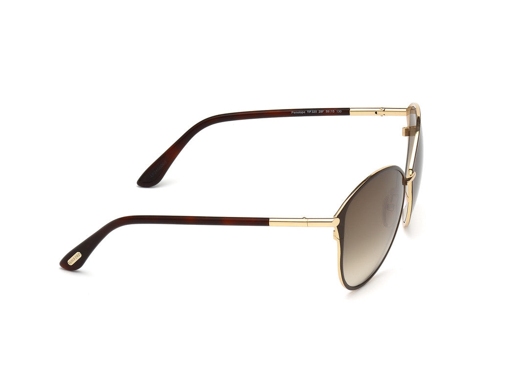 Light Brown/Monocolor Female Sunglasses Tom Ford 664689602346