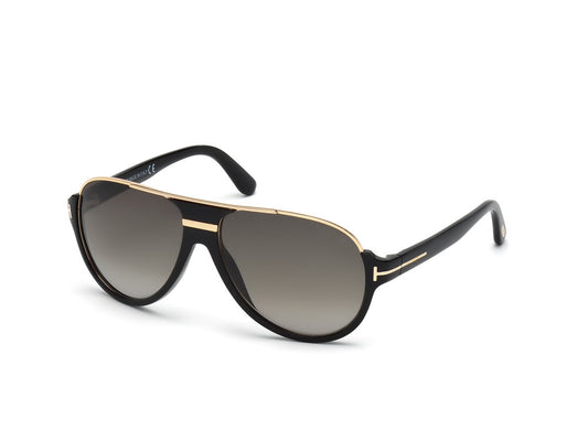 Shiny Black Male Sunglasses Tom Ford 664689602865