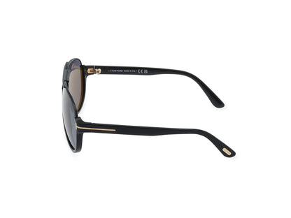 Shiny Black Male Sunglasses Tom Ford 889214496201