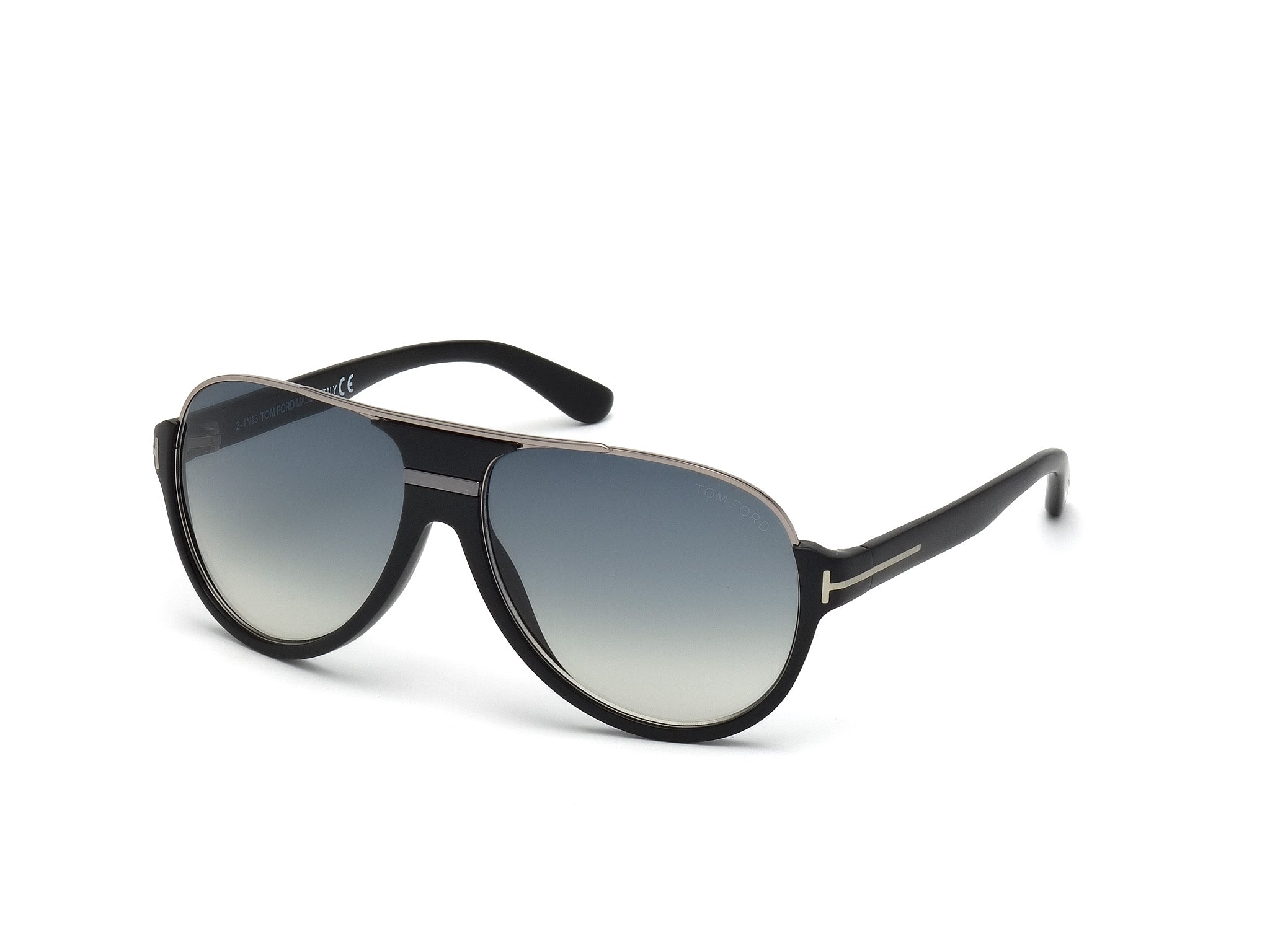 Tom Ford FT0334 Matte Black / Blue Gradient 664689602872
