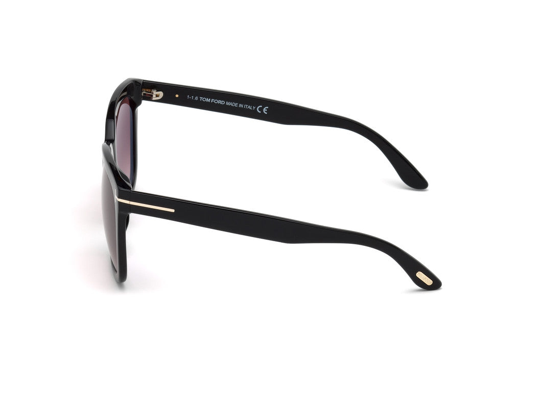 Shiny Black Female Sunglasses Tom Ford 664689828753