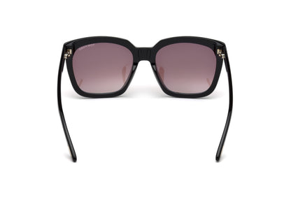 Shiny Black Female Sunglasses Tom Ford 664689828753