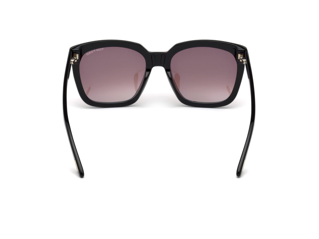 Shiny Black Female Sunglasses Tom Ford 664689828753