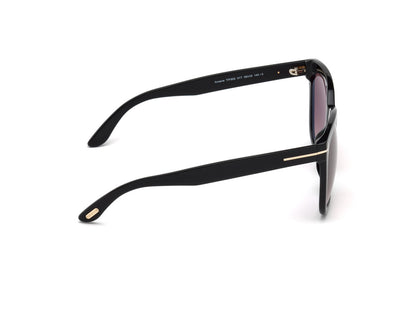 Shiny Black Female Sunglasses Tom Ford 664689828753