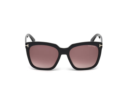 Shiny Black Female Sunglasses Tom Ford 664689828753