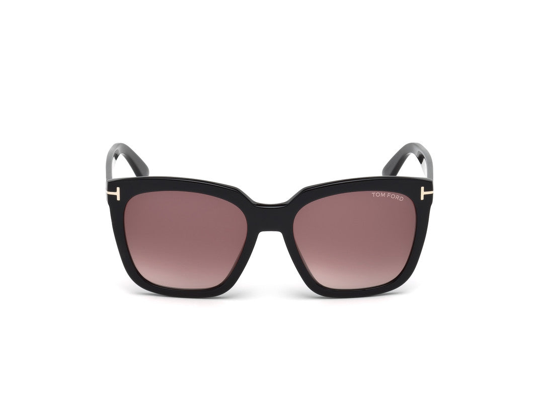 Shiny Black Female Sunglasses Tom Ford 664689828753