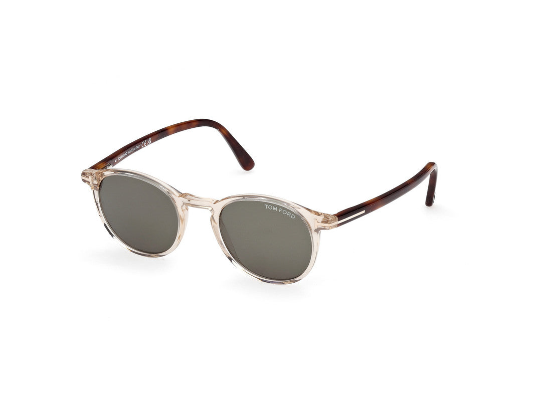 Shiny Light Brown Male Sunglasses Tom Ford 889214531728