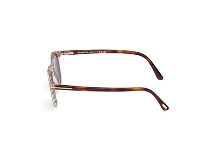 Shiny Light Brown Male Sunglasses Tom Ford 889214531728