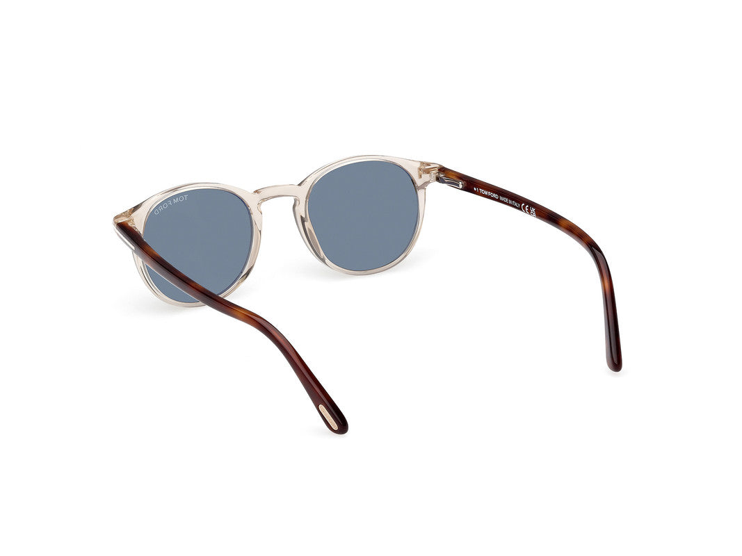 Shiny Light Brown Male Sunglasses Tom Ford 889214531728
