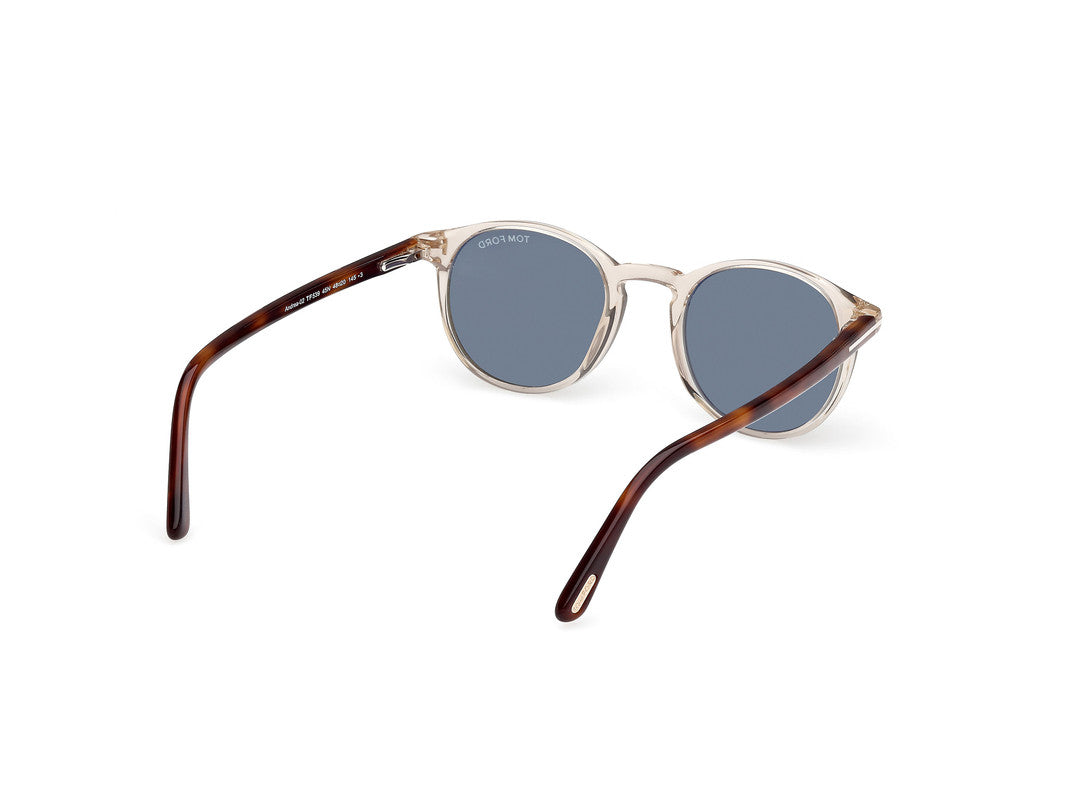 Shiny Light Brown Male Sunglasses Tom Ford 889214531728
