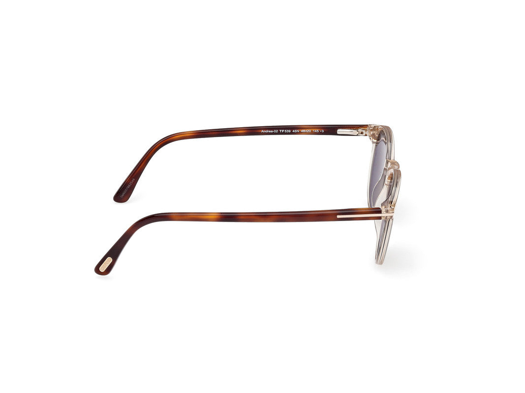 Shiny Light Brown Male Sunglasses Tom Ford 889214531728